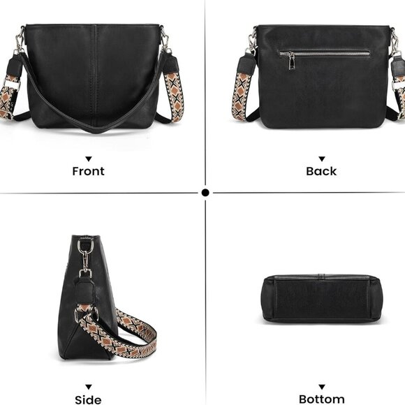 Hobo Crossbody Bags for Women, Vegan Leather Purses Shoulder Handbags for women - Picture 7 of 7